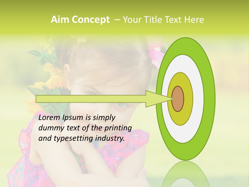 Plant Beautiful Child PowerPoint Template