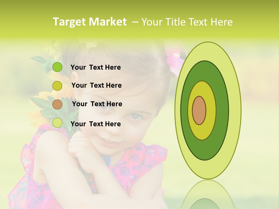 Plant Beautiful Child PowerPoint Template