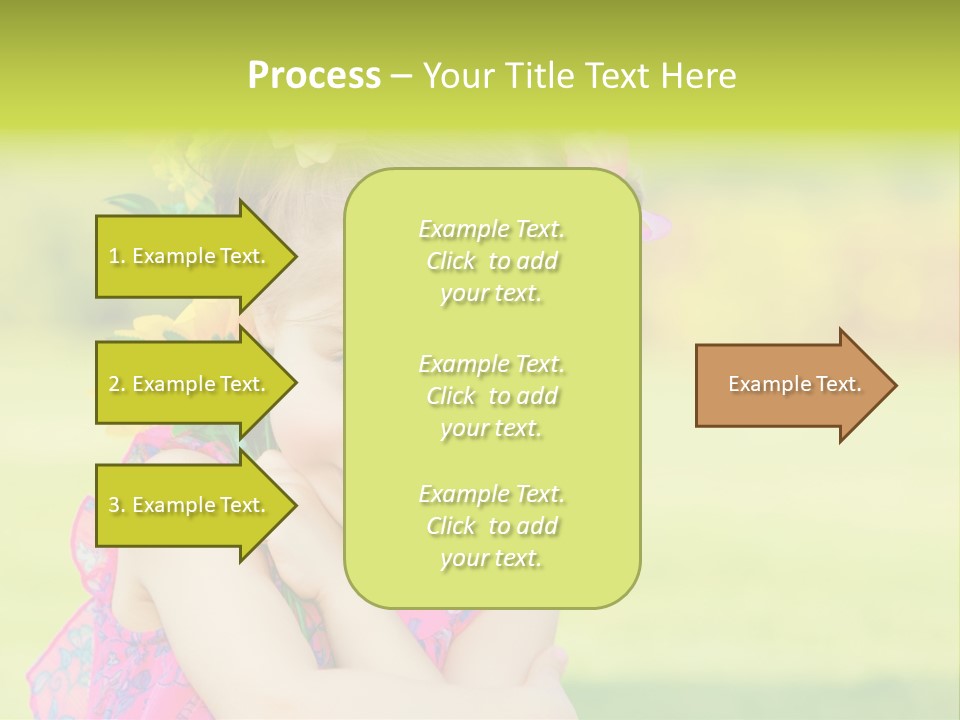 Plant Beautiful Child PowerPoint Template