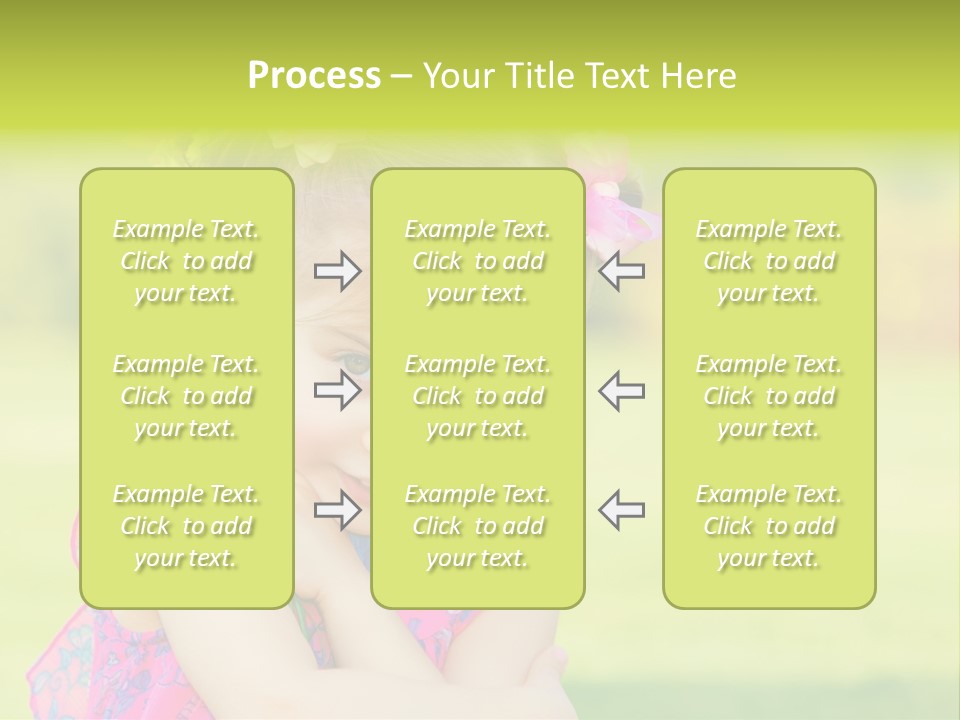 Plant Beautiful Child PowerPoint Template