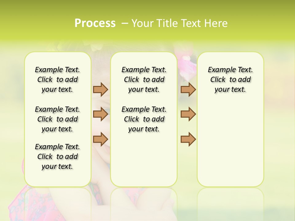 Plant Beautiful Child PowerPoint Template