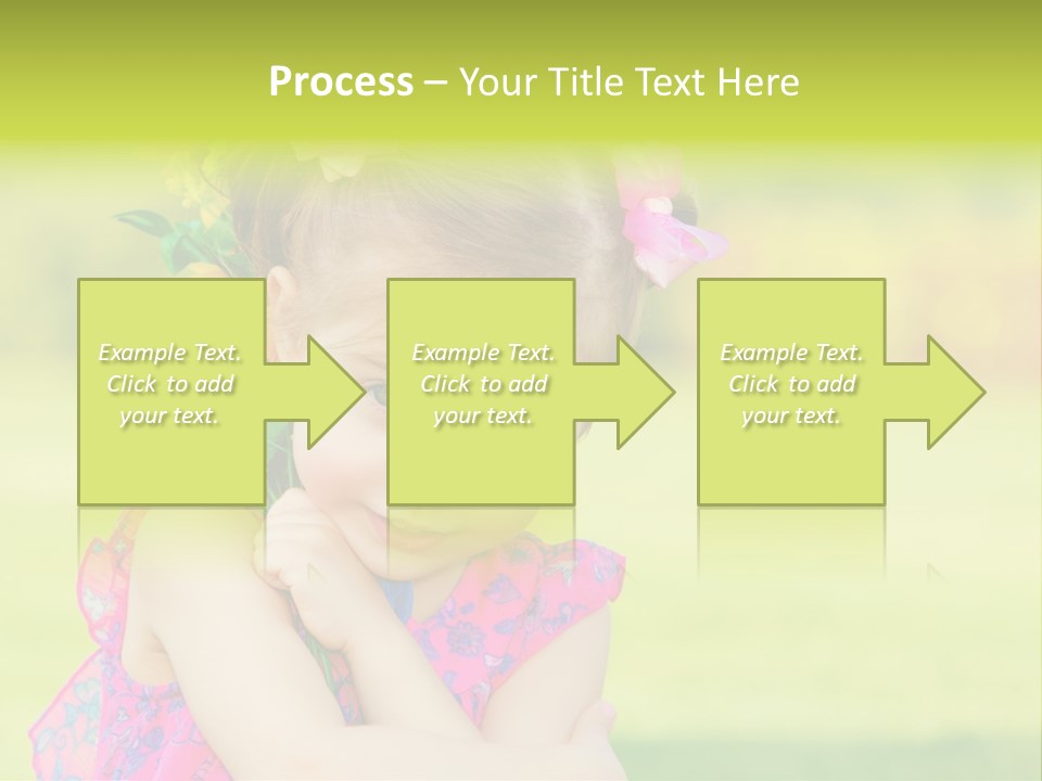 Plant Beautiful Child PowerPoint Template