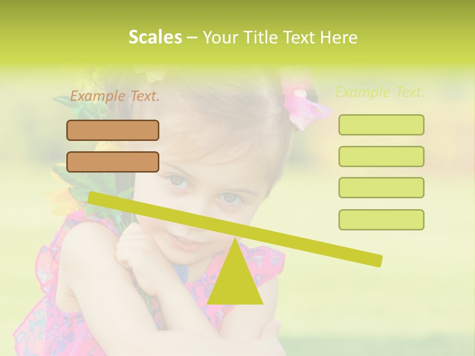 Plant Beautiful Child PowerPoint Template