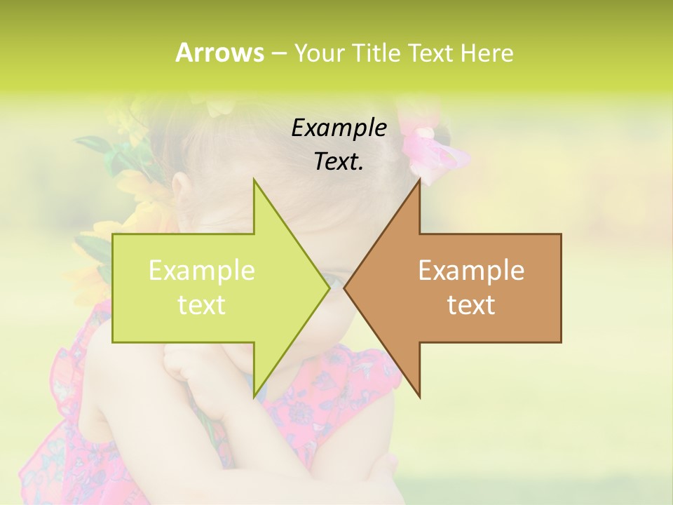 Plant Beautiful Child PowerPoint Template