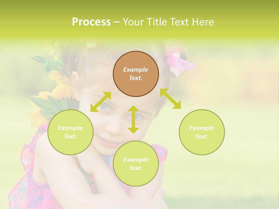 Plant Beautiful Child PowerPoint Template