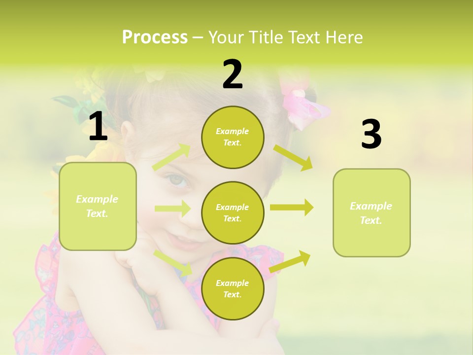 Plant Beautiful Child PowerPoint Template
