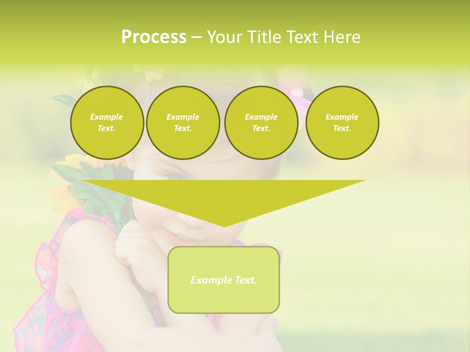 Plant Beautiful Child PowerPoint Template