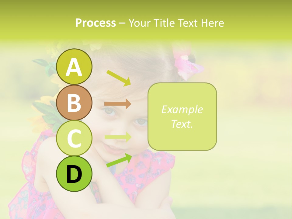 Plant Beautiful Child PowerPoint Template