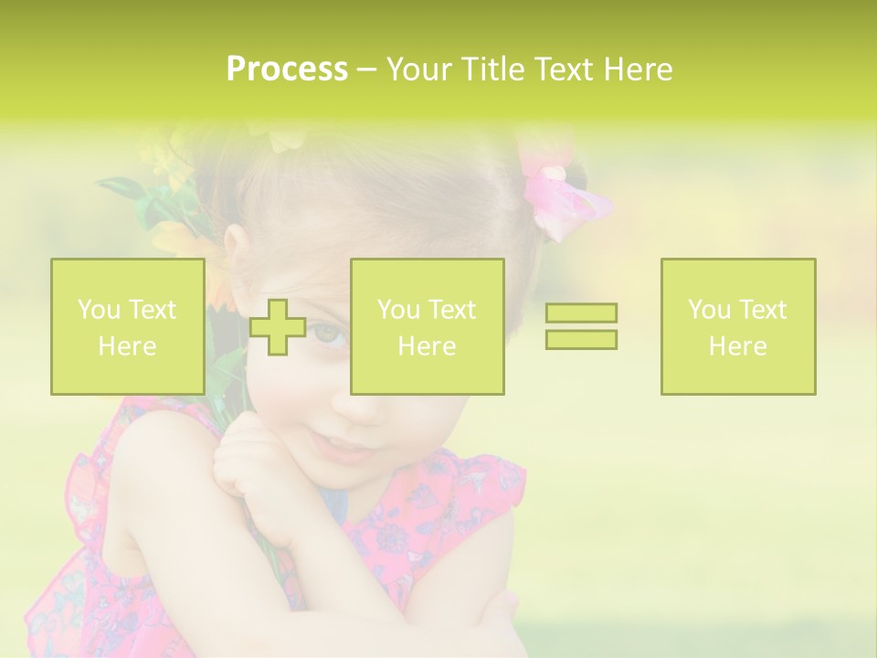 Plant Beautiful Child PowerPoint Template