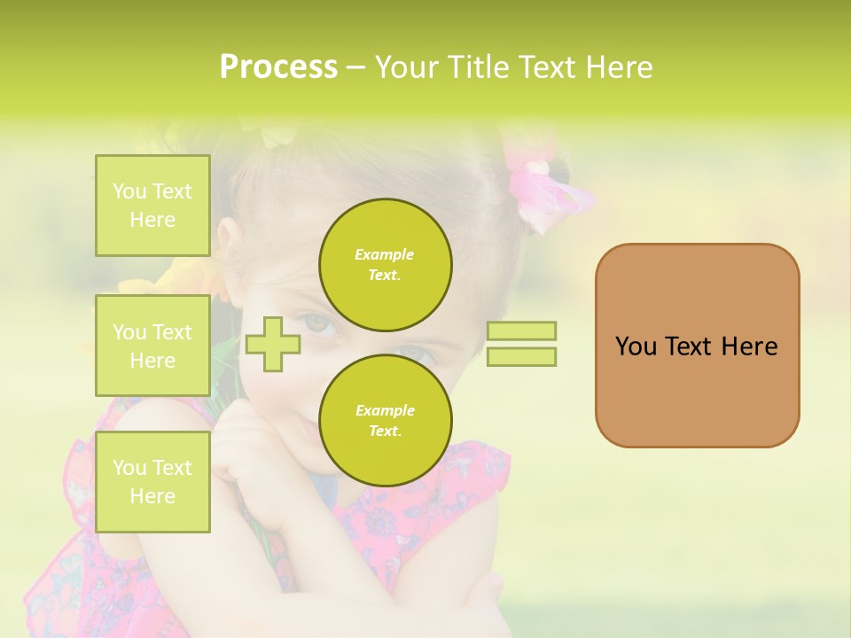Plant Beautiful Child PowerPoint Template