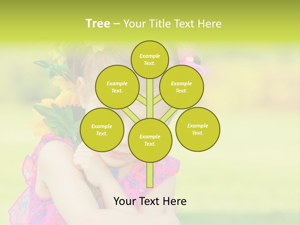 Plant Beautiful Child PowerPoint Template
