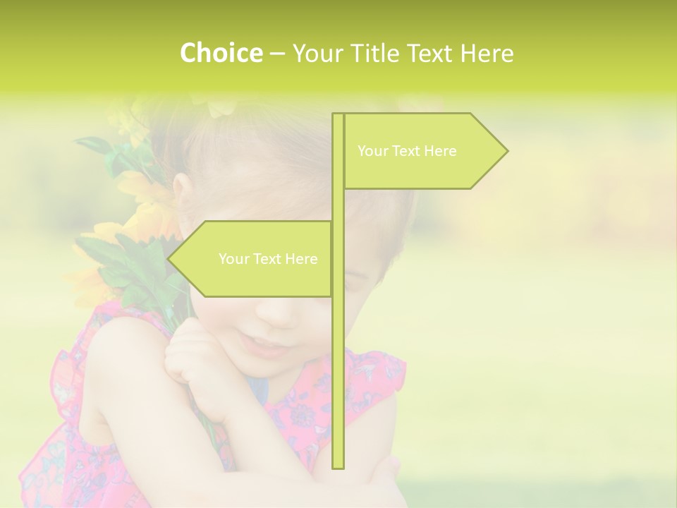 Plant Beautiful Child PowerPoint Template