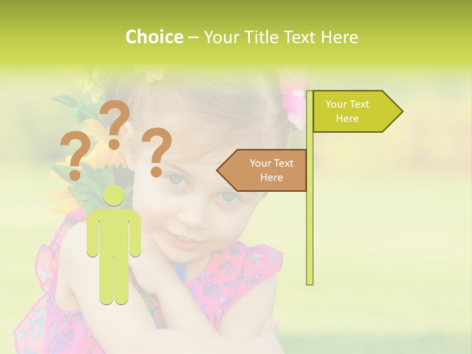 Plant Beautiful Child PowerPoint Template