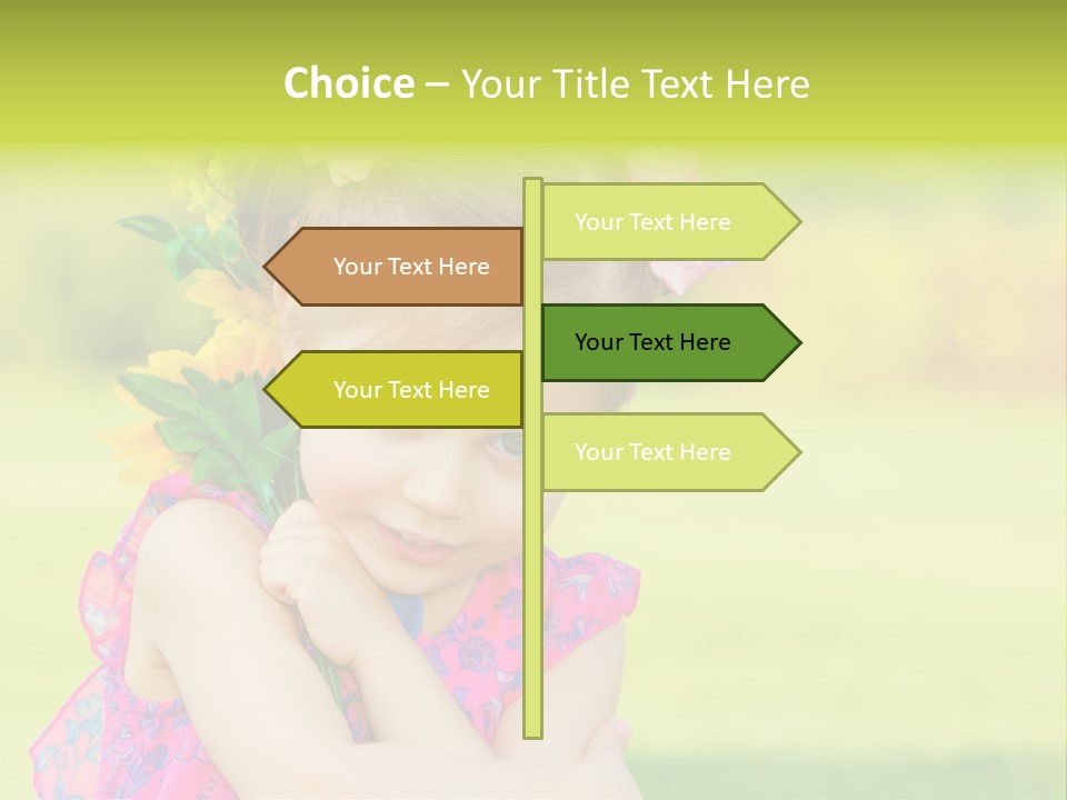 Plant Beautiful Child PowerPoint Template