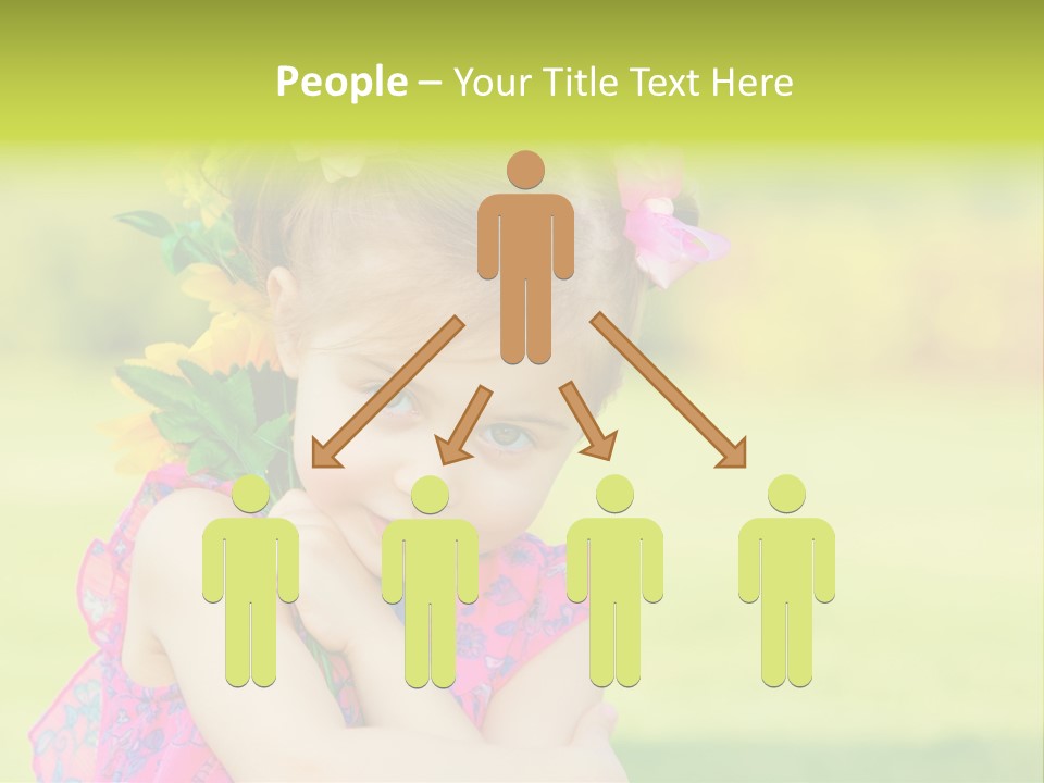 Plant Beautiful Child PowerPoint Template