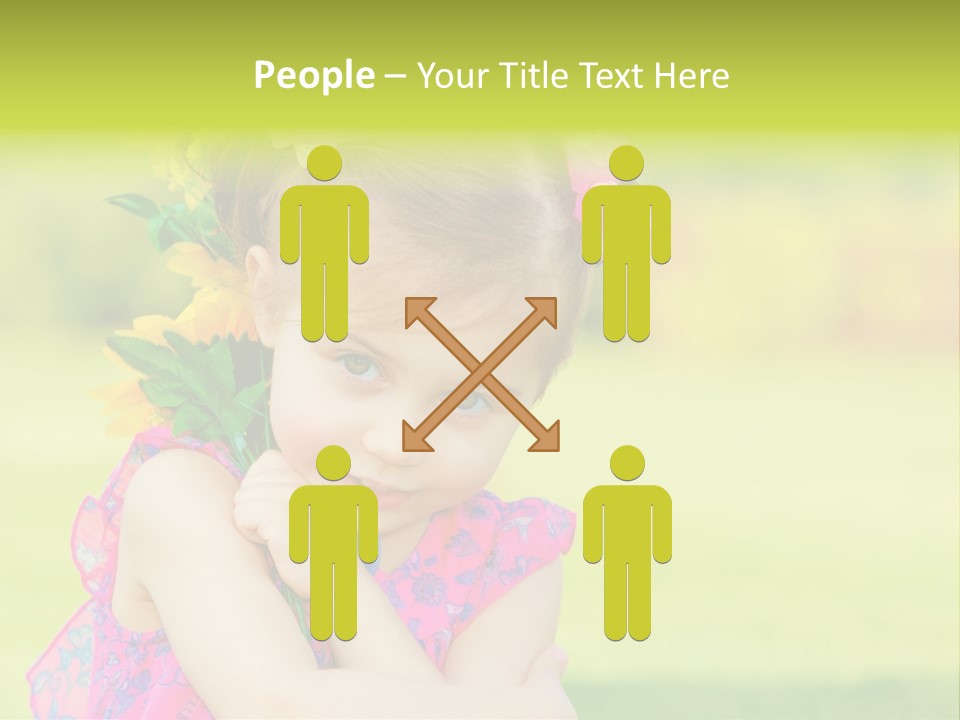 Plant Beautiful Child PowerPoint Template