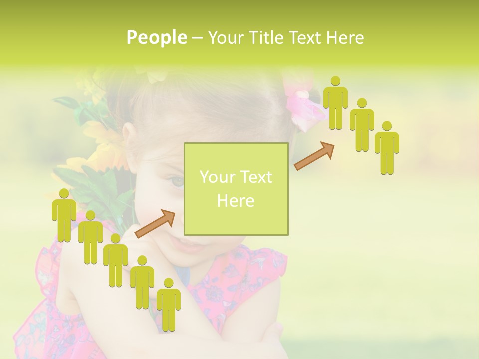 Plant Beautiful Child PowerPoint Template