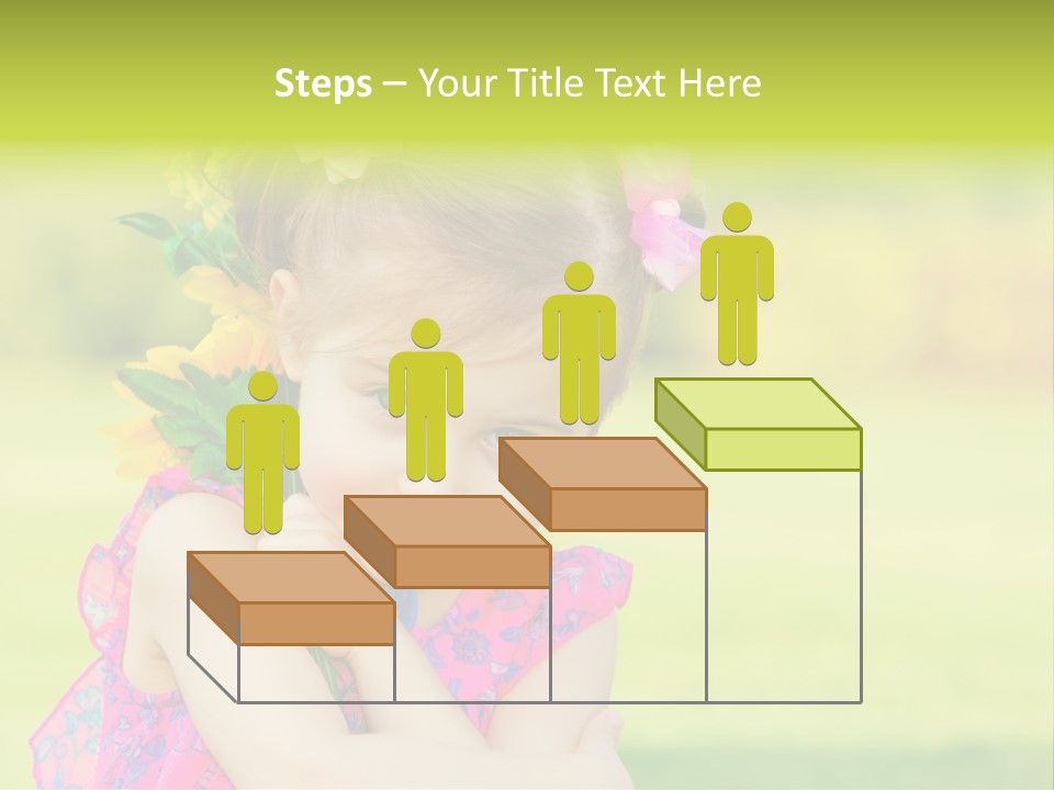 Plant Beautiful Child PowerPoint Template