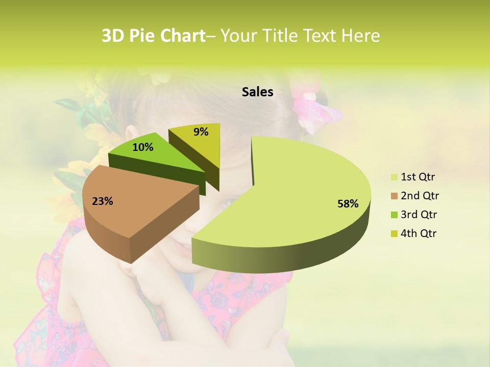 Plant Beautiful Child PowerPoint Template