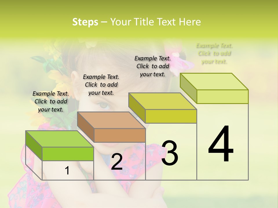 Plant Beautiful Child PowerPoint Template