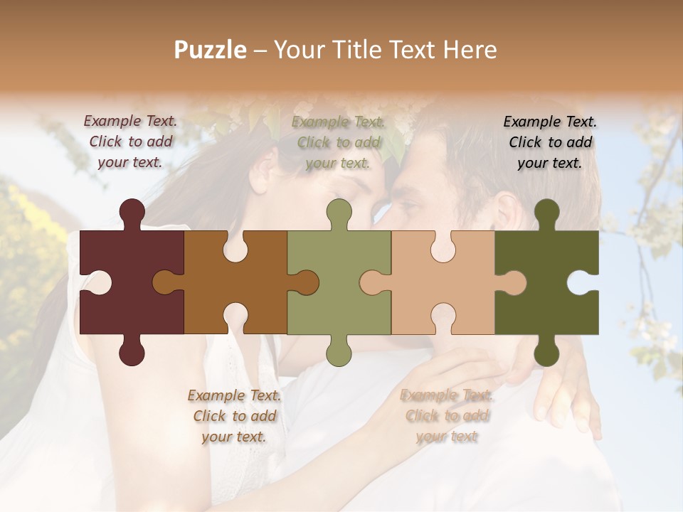Romantik Freuen Couple PowerPoint Template