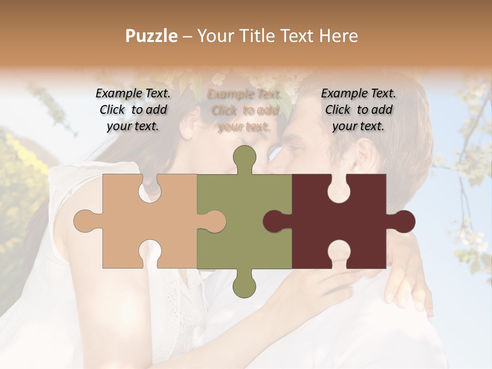 Romantik Freuen Couple PowerPoint Template