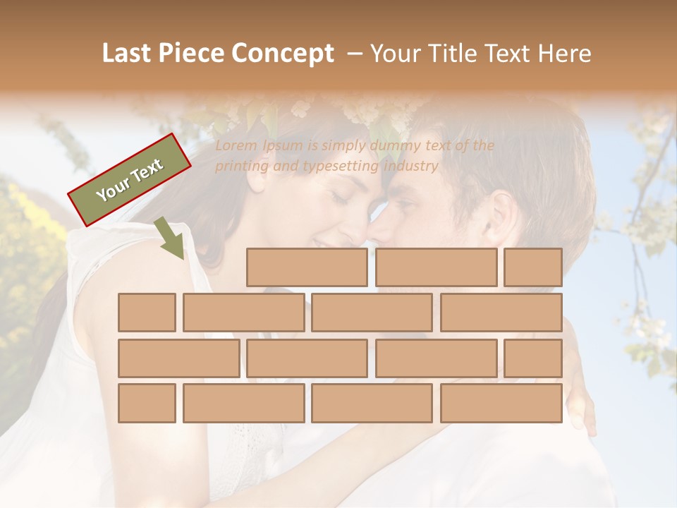 Romantik Freuen Couple PowerPoint Template