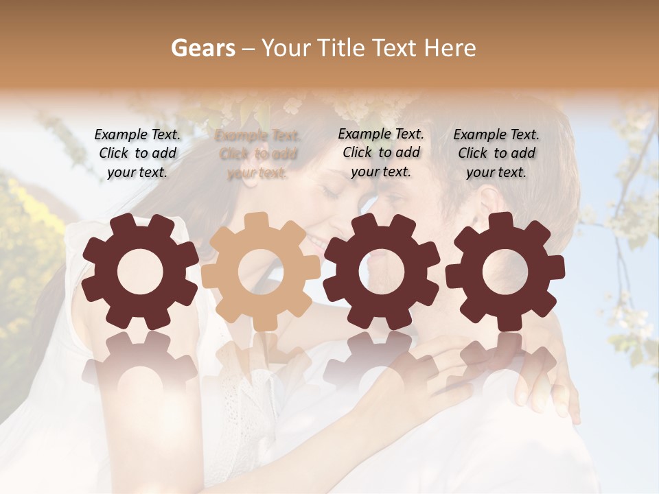 Romantik Freuen Couple PowerPoint Template