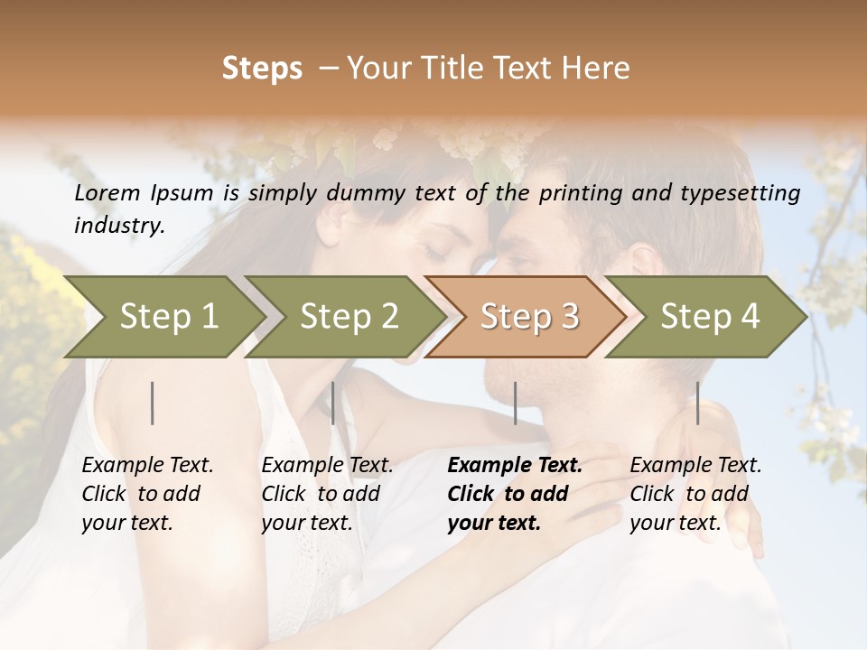 Romantik Freuen Couple PowerPoint Template