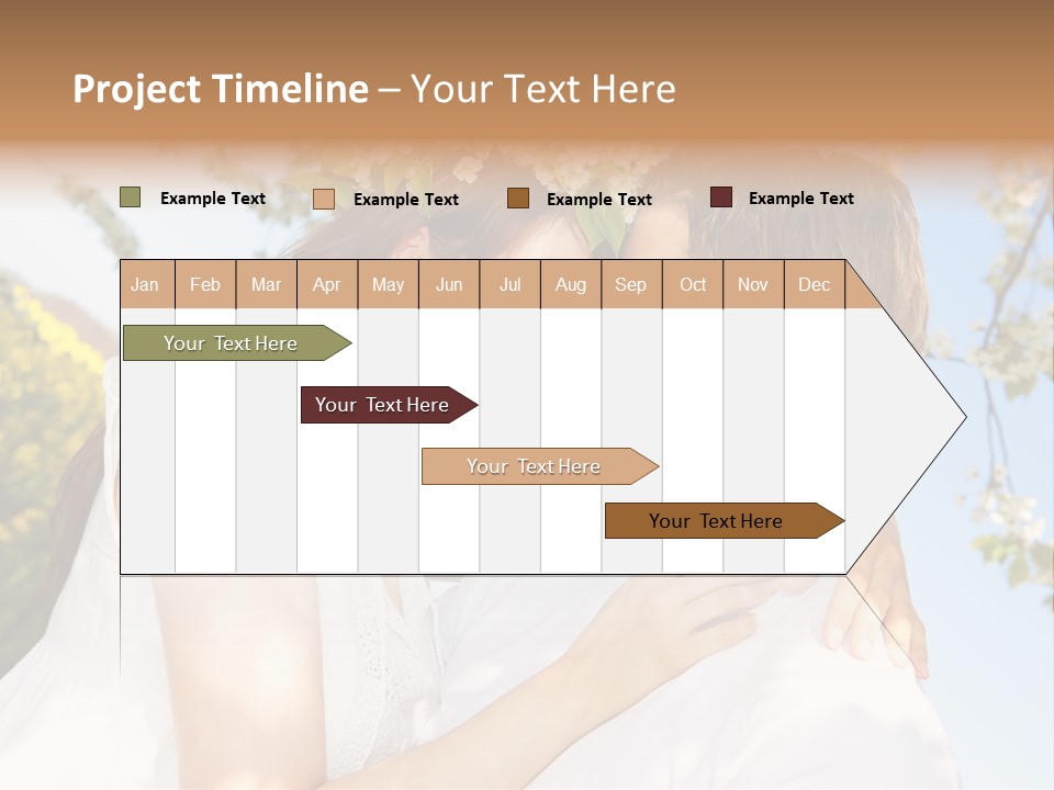 Romantik Freuen Couple PowerPoint Template