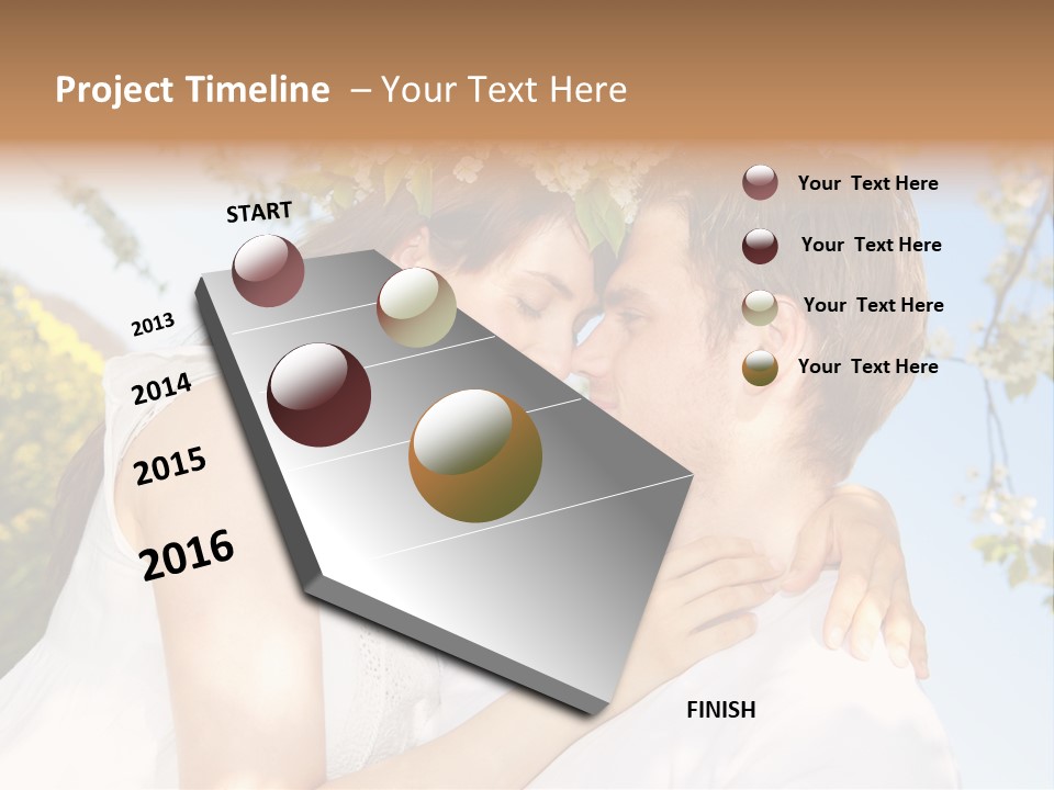 Romantik Freuen Couple PowerPoint Template