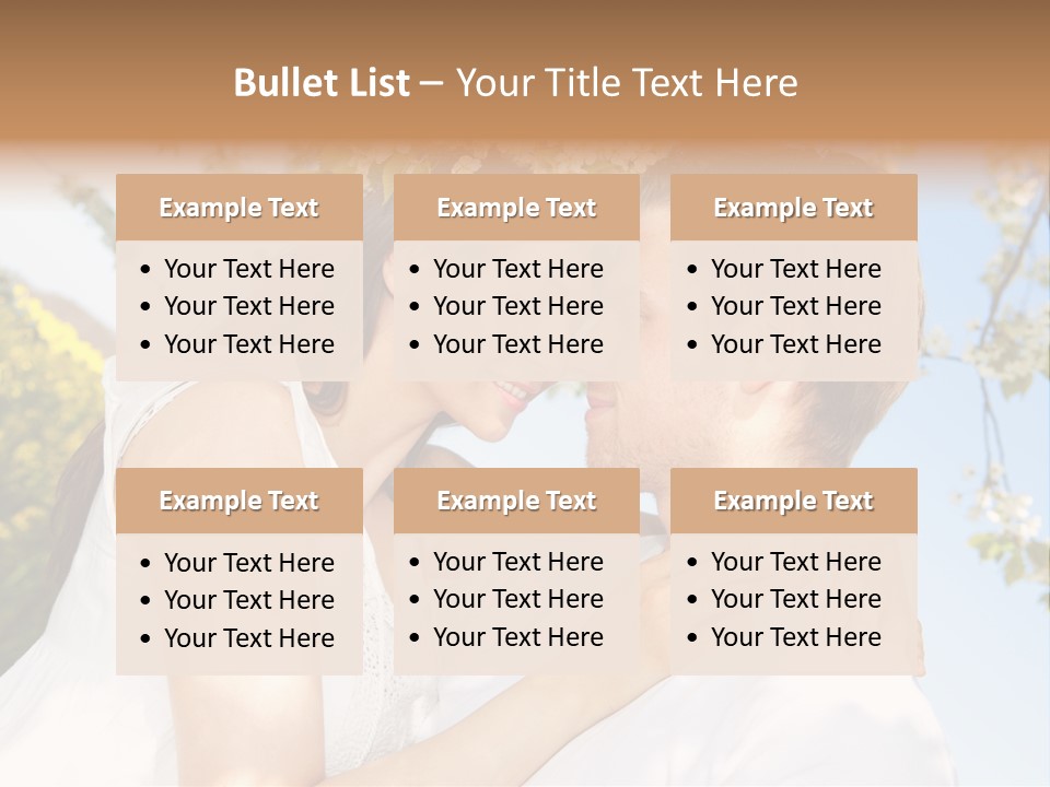 Romantik Freuen Couple PowerPoint Template