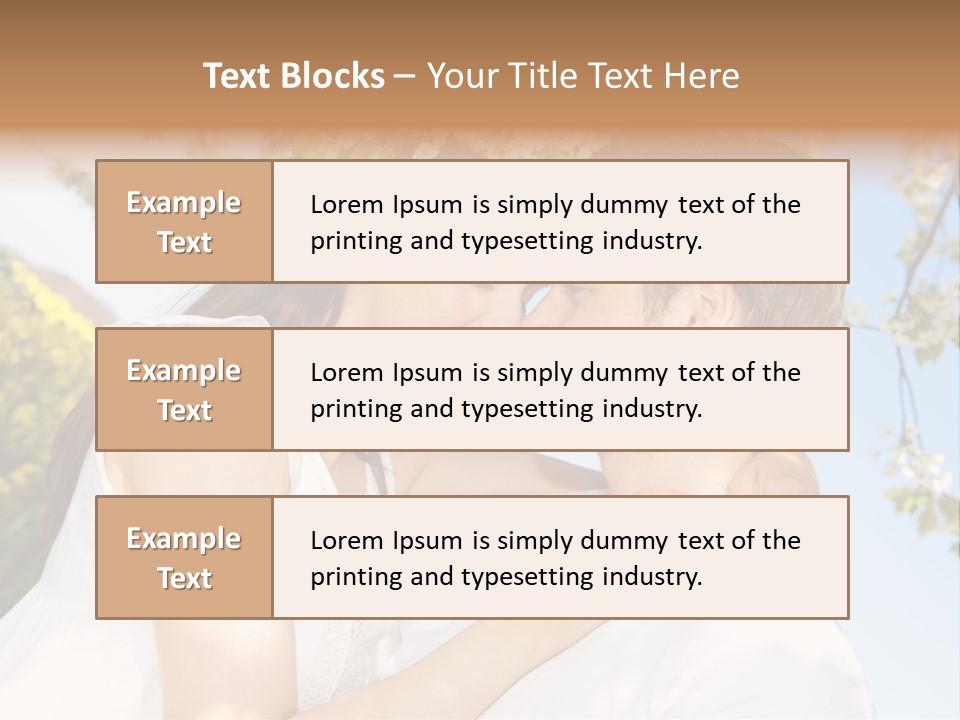 Romantik Freuen Couple PowerPoint Template