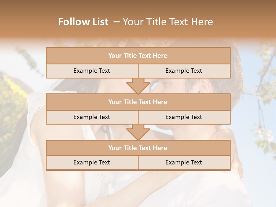 Romantik Freuen Couple PowerPoint Template