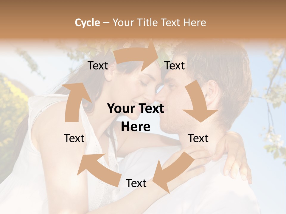 Romantik Freuen Couple PowerPoint Template