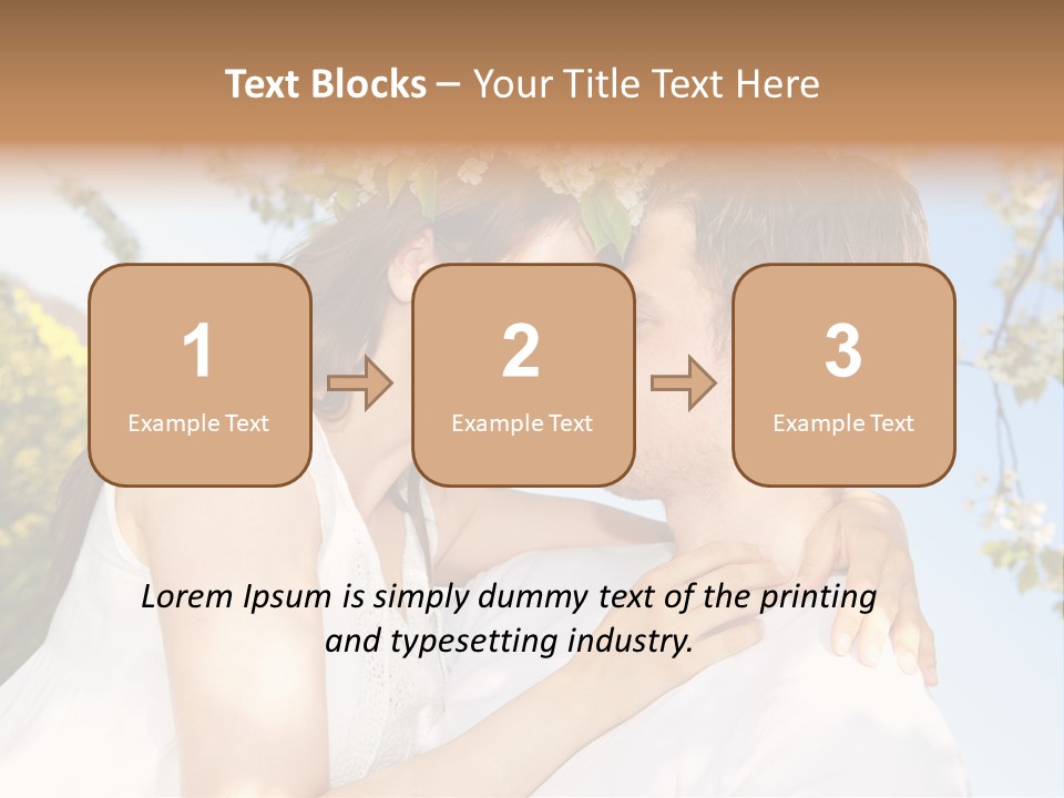 Romantik Freuen Couple PowerPoint Template