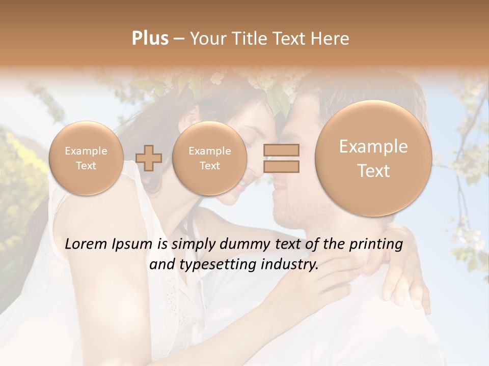 Romantik Freuen Couple PowerPoint Template