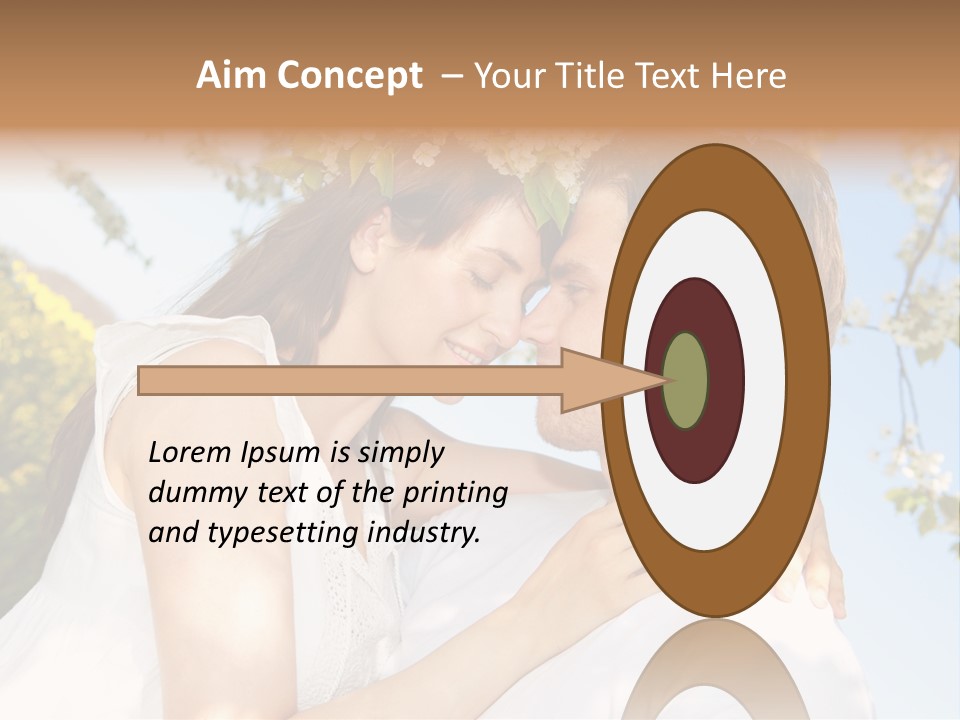 Romantik Freuen Couple PowerPoint Template