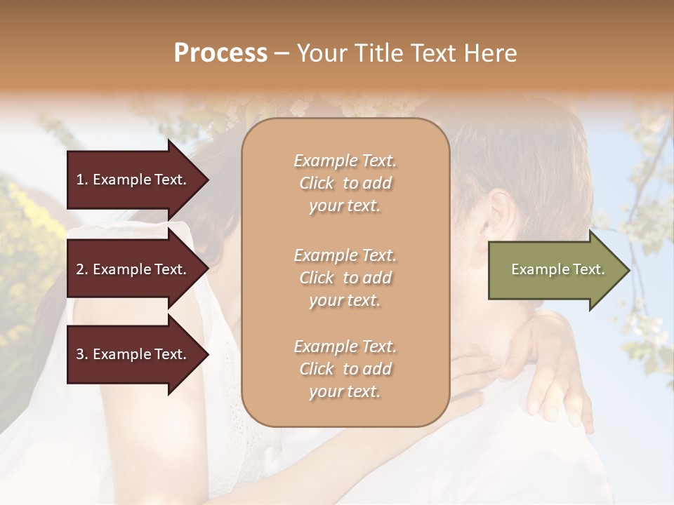 Romantik Freuen Couple PowerPoint Template