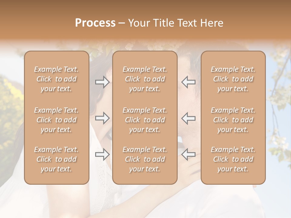 Romantik Freuen Couple PowerPoint Template