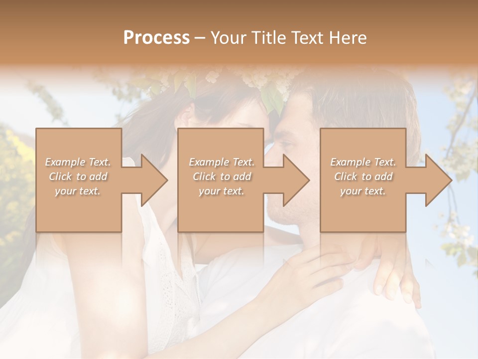 Romantik Freuen Couple PowerPoint Template
