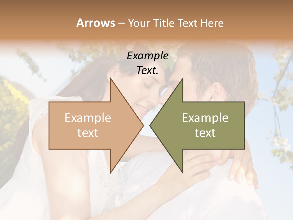 Romantik Freuen Couple PowerPoint Template