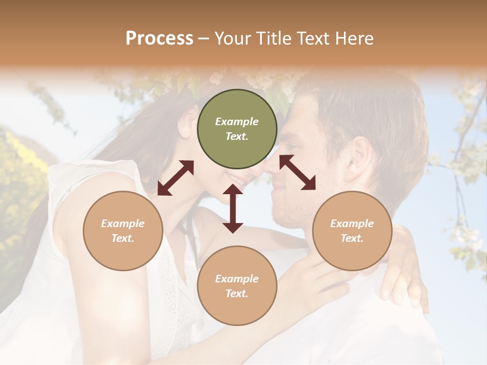 Romantik Freuen Couple PowerPoint Template