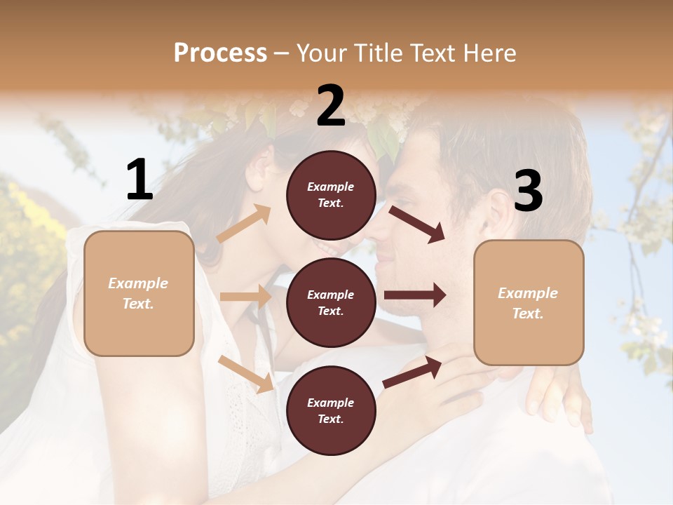 Romantik Freuen Couple PowerPoint Template