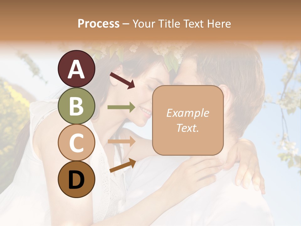 Romantik Freuen Couple PowerPoint Template