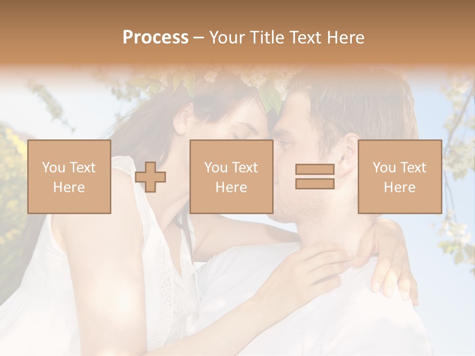 Romantik Freuen Couple PowerPoint Template