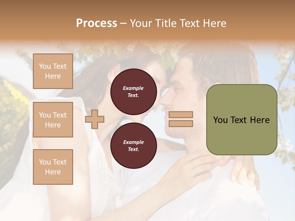 Romantik Freuen Couple PowerPoint Template