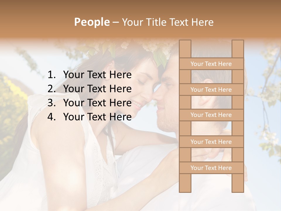 Romantik Freuen Couple PowerPoint Template