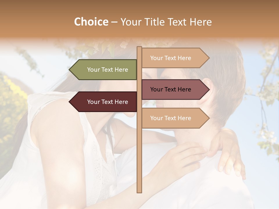 Romantik Freuen Couple PowerPoint Template