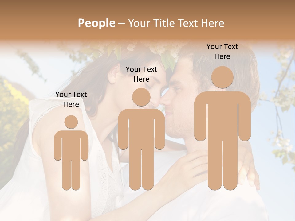 Romantik Freuen Couple PowerPoint Template